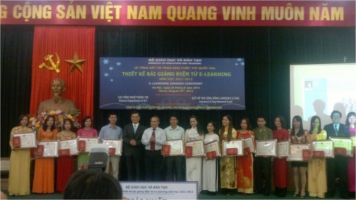 CNTT&NCKH – 7 nhà giáo Điện Biên đoạt 6 giải toàn quốc cuộc thi thiết kế bài giảng điện tử e-Learning năm học 2011 – 2012.