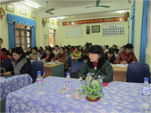 CNTT&NCKH - Phòng Giáo dục và Đào tạo thị xã Mường Lay tổ chức Hội nghị triển khai Tiểu đề án 2 “Tuyên truyền, giáo dục phẩm chất phụ nữ Việt Nam thời kì công nghiệp hóa, hiện đại hóa đất nước” trong trường học, giai đoạn 2013 - 2015
